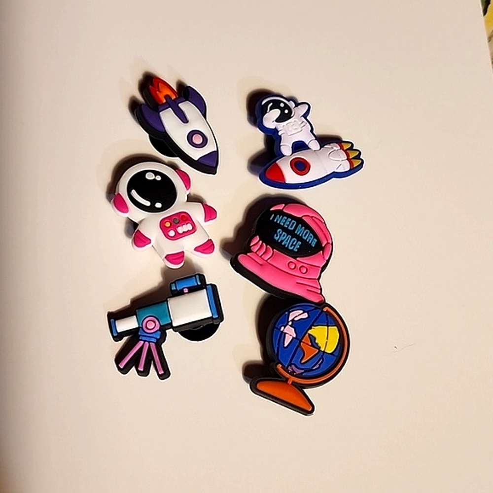 3/$25 space themed croc charms